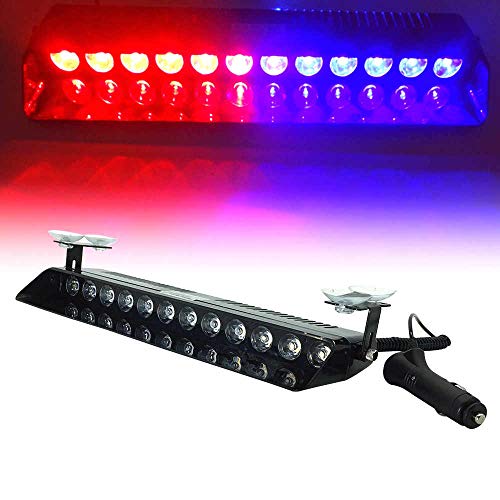 Police Light 8 LED Red and Blue For Dashboard S-8A